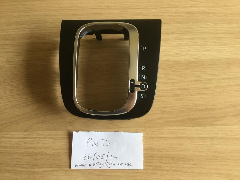 VW Golf Mk5/6 DSG Gear Selector Surround Trim black Car Parts MK5