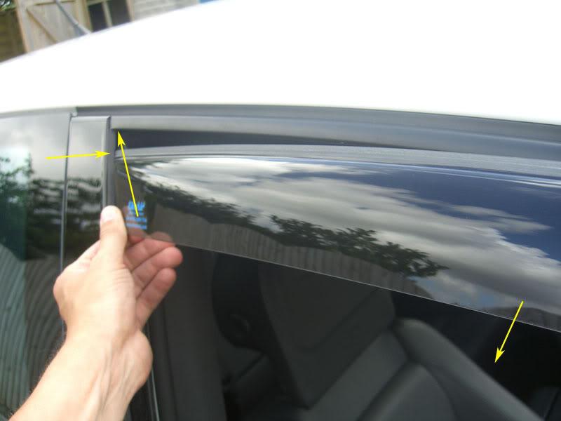 CLIMAIR rear window smoke deflectors for Golf 3 5-door 91 ->97